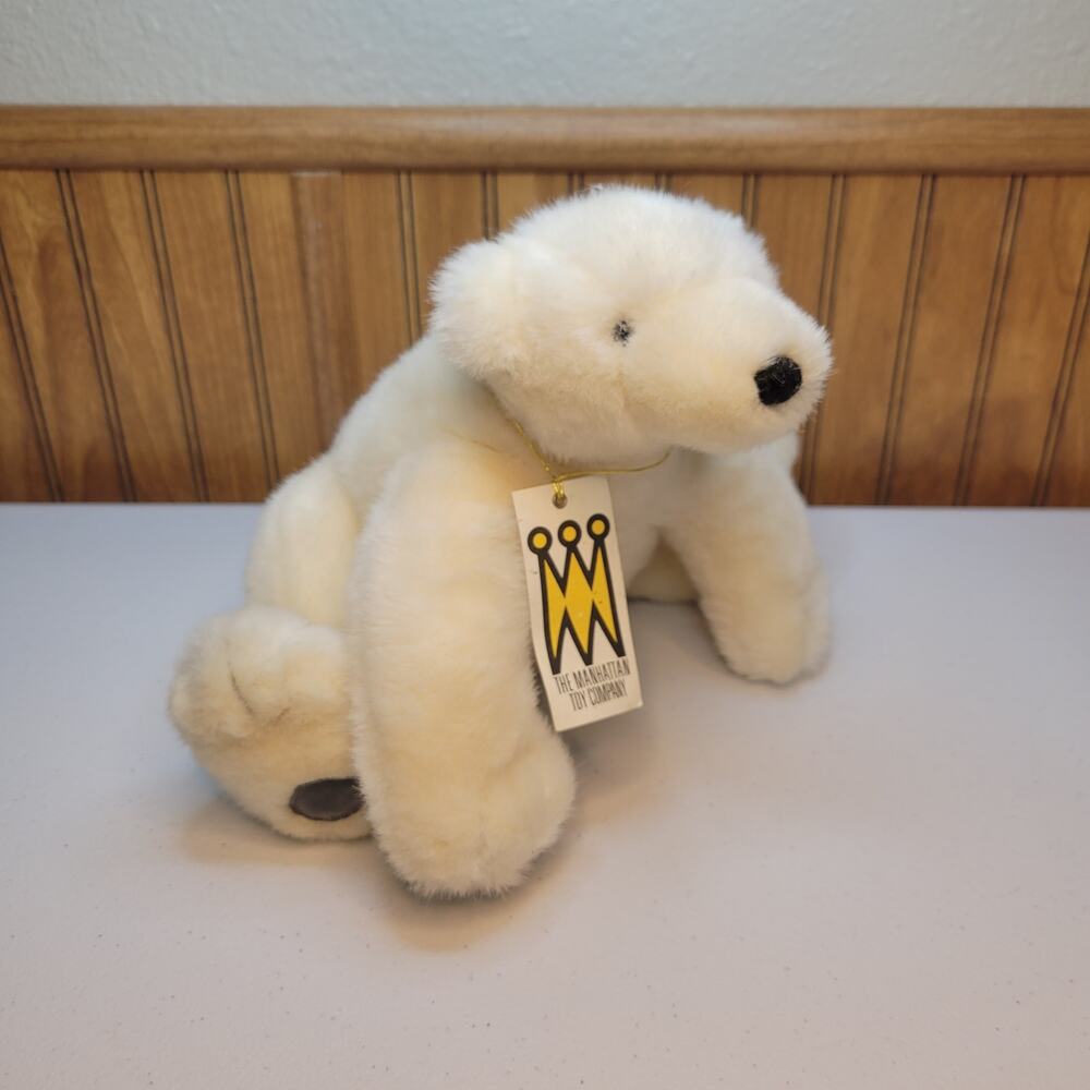 Vintage Manhattan Toy Company Cecil Bear Plush Stuffed Animal 1997 W9000 Tags